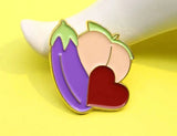 Eggplant Peach Love