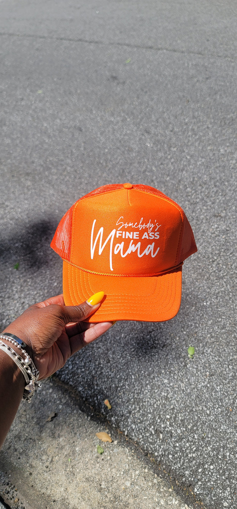 Somebody's Fine Mama Trucker Hat