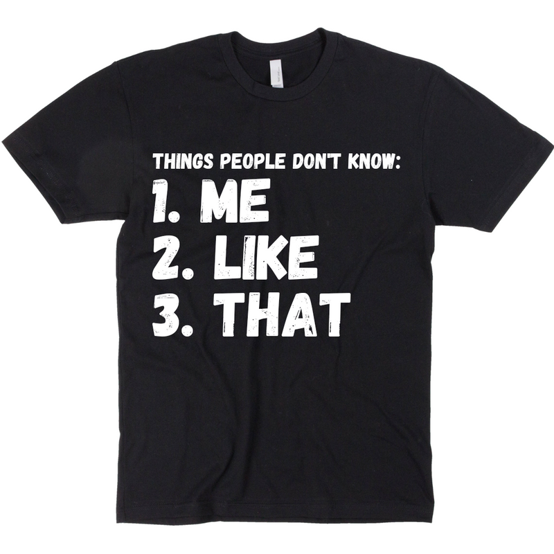 Things People Don't Know