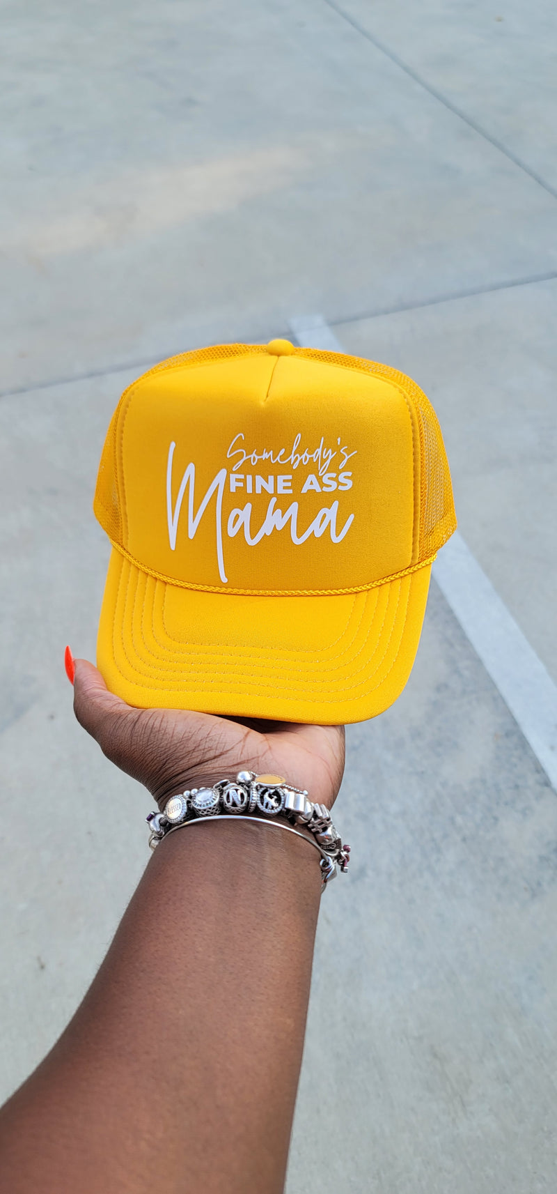 Somebody's Fine Mama Trucker Hat